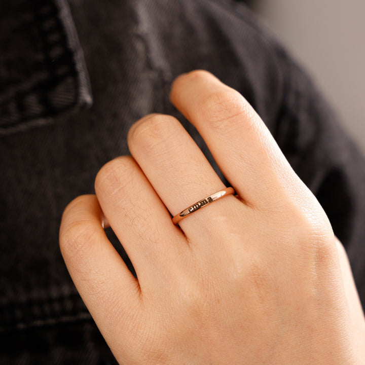 Stackable Ring - mit personalisiertem Namen