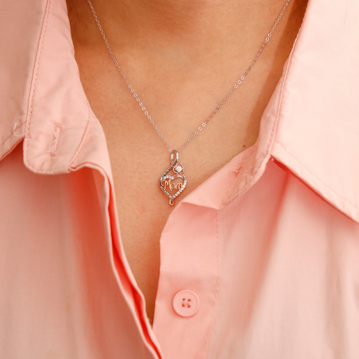 Sterling Silber - MOM Halskette