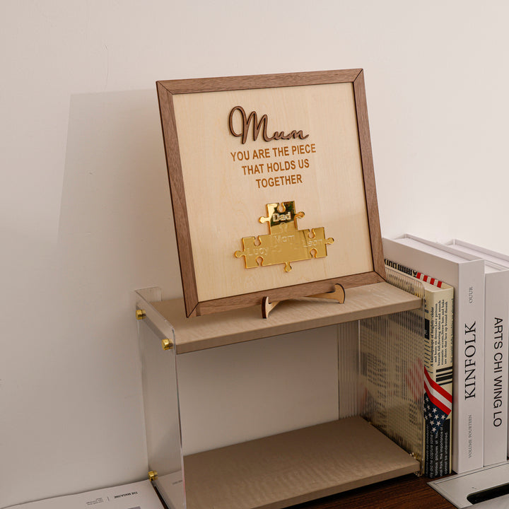 Puzzle Schild - Mama, du bist das Teil, das uns zusammenhält