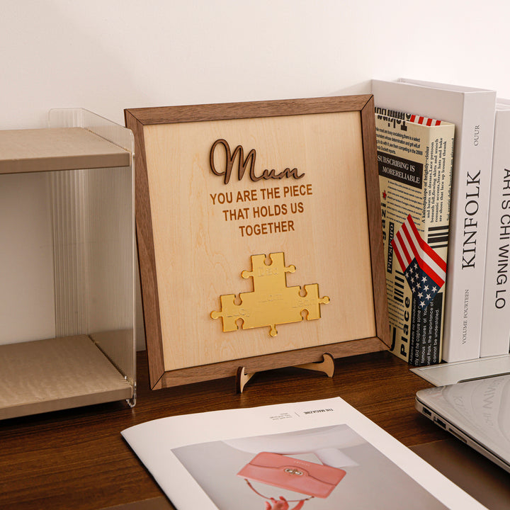 Puzzle Schild - Mama, du bist das Teil, das uns zusammenhält