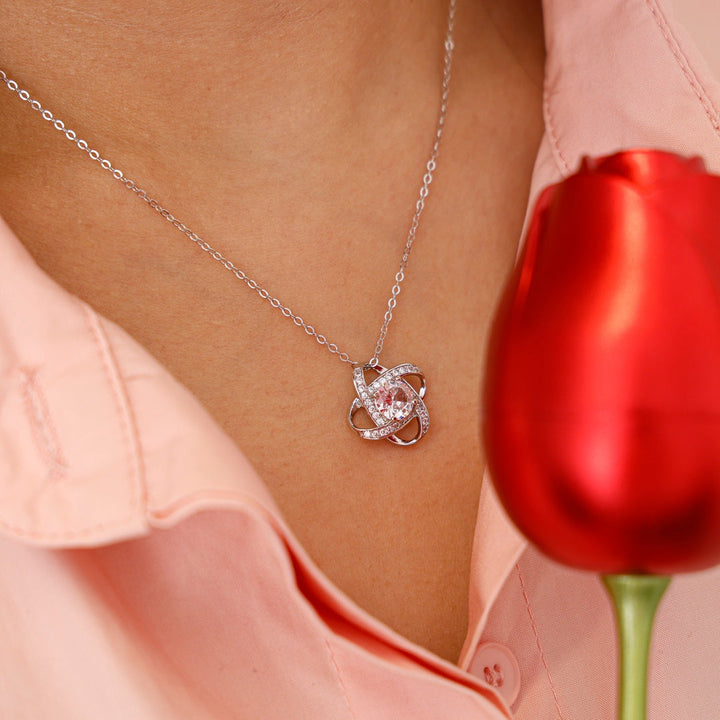 Sterling Silber Halskette mit einer Luxus-Rose Box