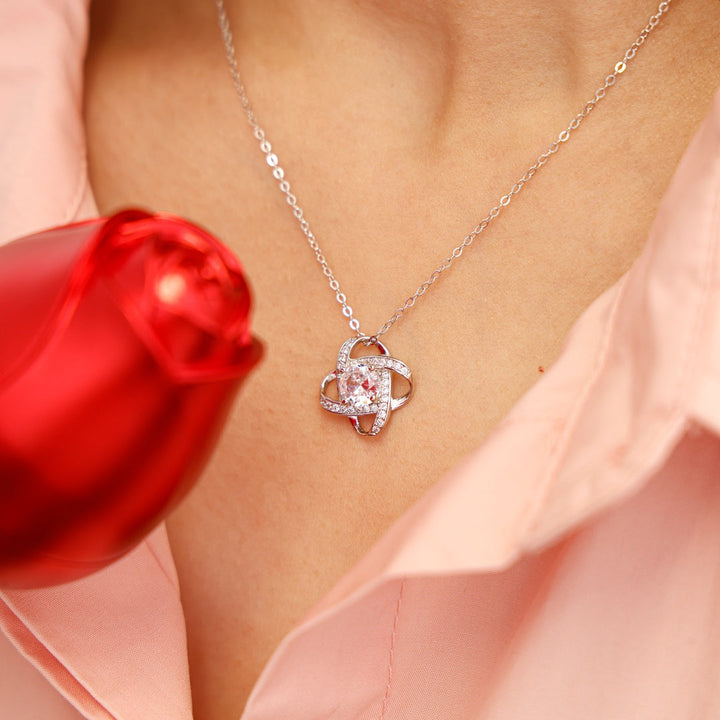 Sterling Silber Halskette mit einer Luxus-Rose Box
