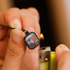 Halskette mit Personalisiertem Foto & echter Rose