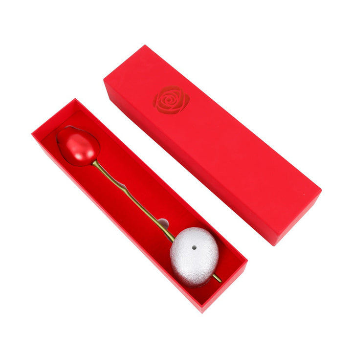 Sterling Silber Halskette mit einer Luxus-Rose Box