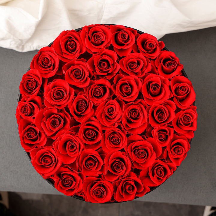 Rosen Bouquet Box mit echten Rosen - Prinzessin