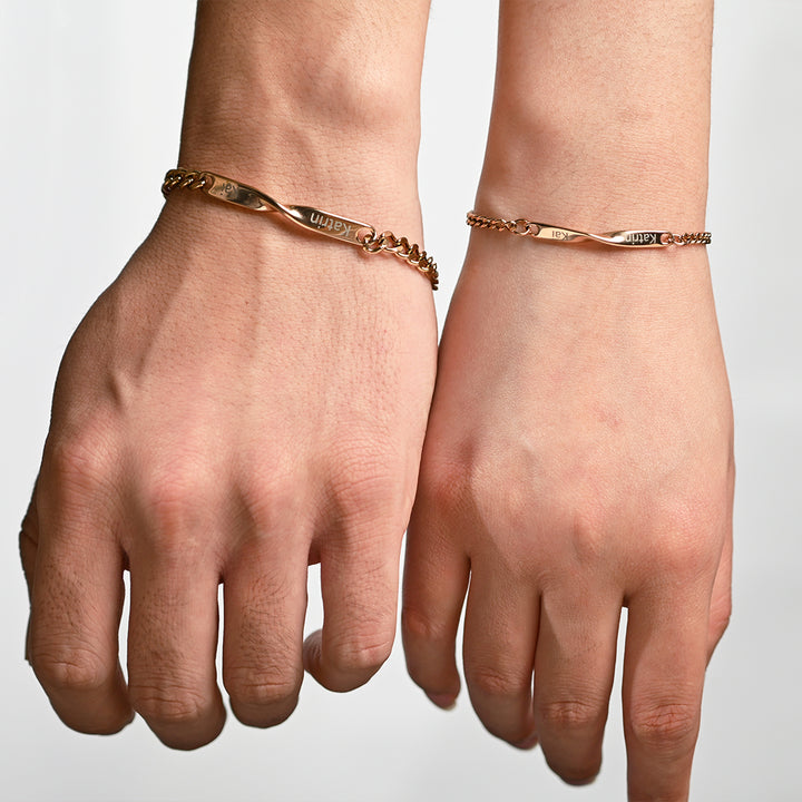 Luvellery Personalisiertes Armband-Set