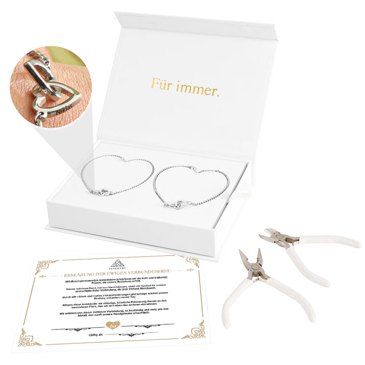 Luvellery Personalisierte Permanent-Armbänder mit Gravur