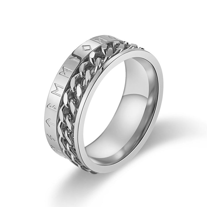 Edelstahl Ring - Römische Ziffern