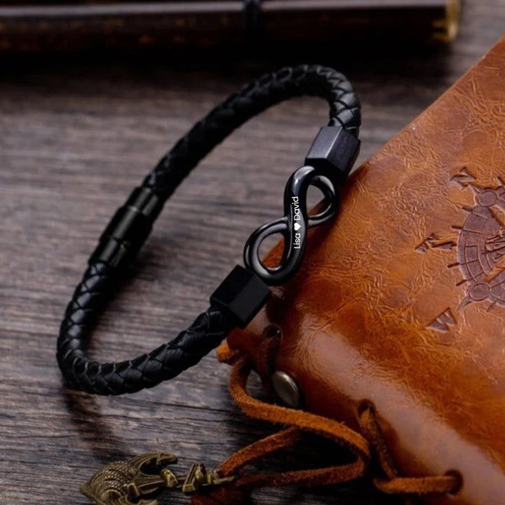 Personalisiertes Armband - Endlose Liebe "An meinen Mann"