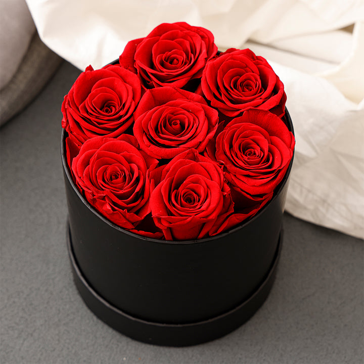 Rosen Bouquet Box mit echten Rosen - Lux