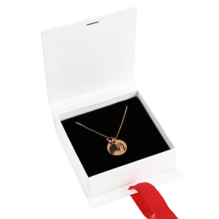 Personalisierte Foto-Halskette mit Herz