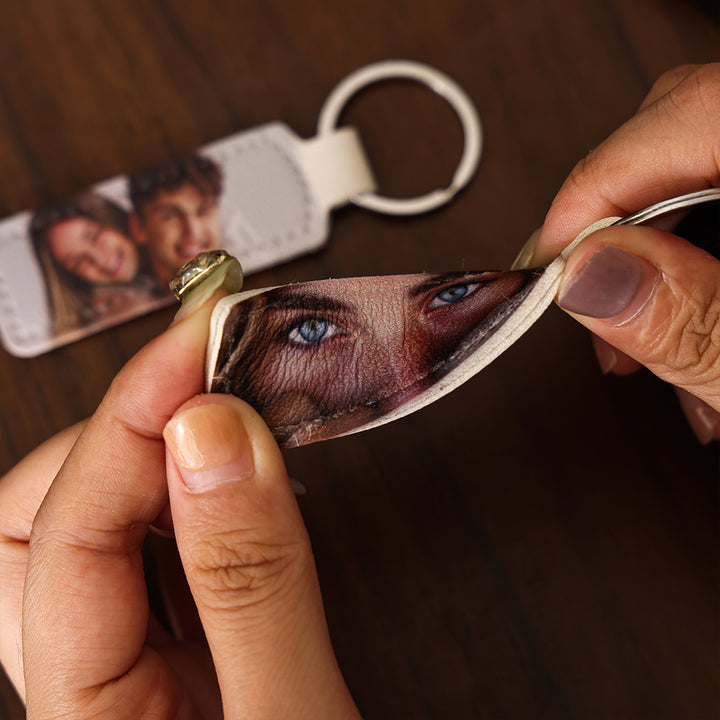 Personalisierter Augenfoto Schlüsselanhänger