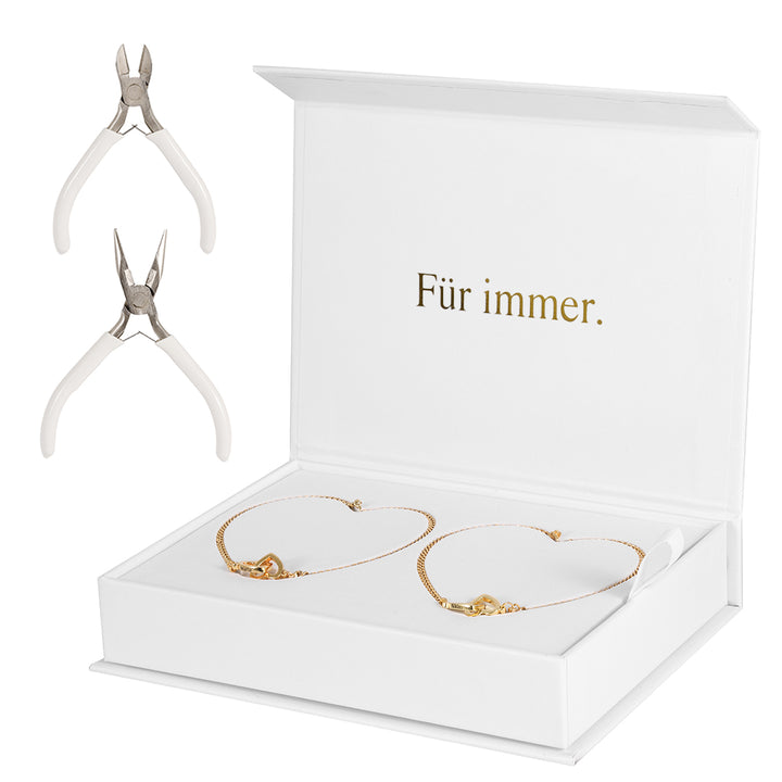 Luvellery Personalisierte Permanent-Armbänder mit Gravur