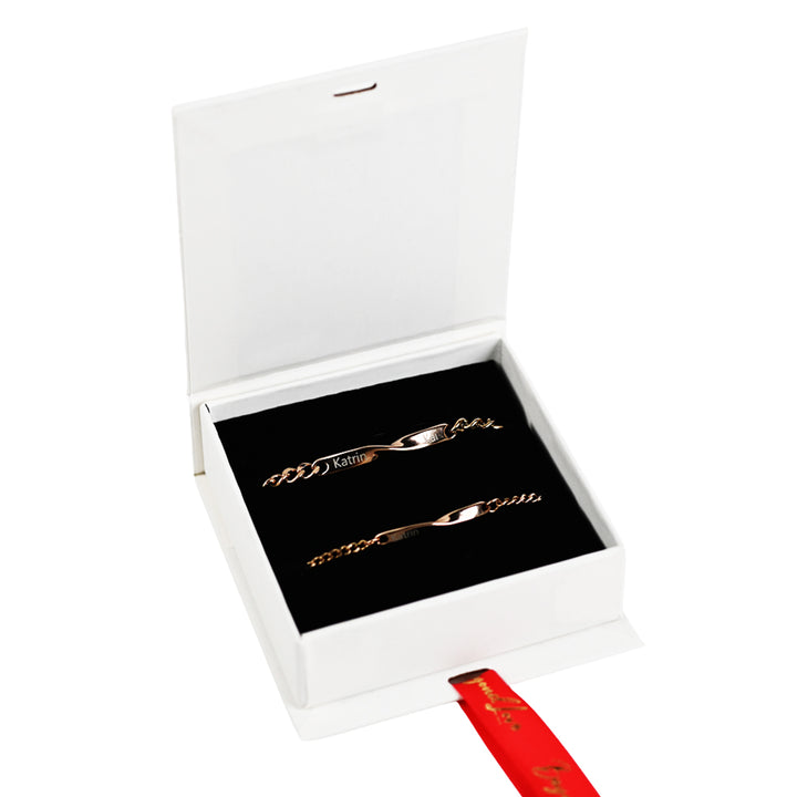 Luvellery Personalisiertes Armband-Set