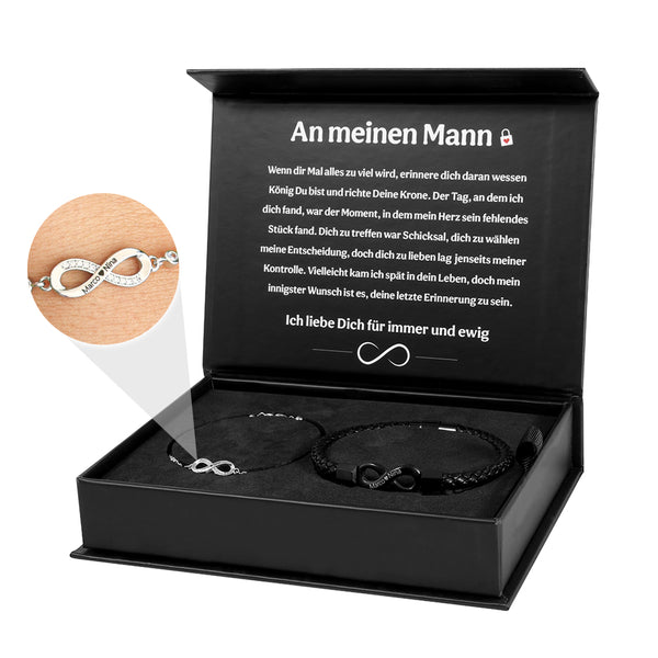 Luvellery Personalisierte Gravur-Armbänder — Ewige Liebe