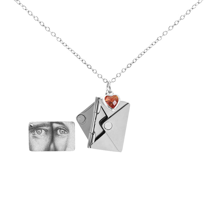 Personalisierte Halskette mit verstecktem Foto
