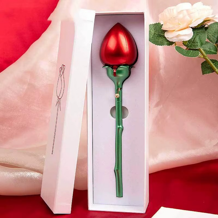 Rosenüberraschung - Personalisierte Doppelherz-Halskette mit Namen