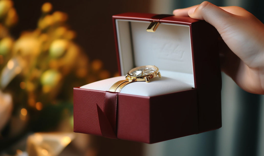 Handgefertigtes Geschenk-Set in roter Box