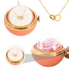 Personalisierte Halskette mit Gravur & echter Rose