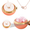 Personalisierte Halskette mit Gravur & echter Rose