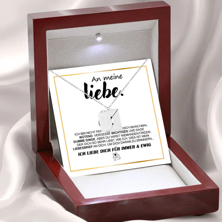 Halskette mit verstecktem Liebesbrief – Romantisches Geschenk für Sie