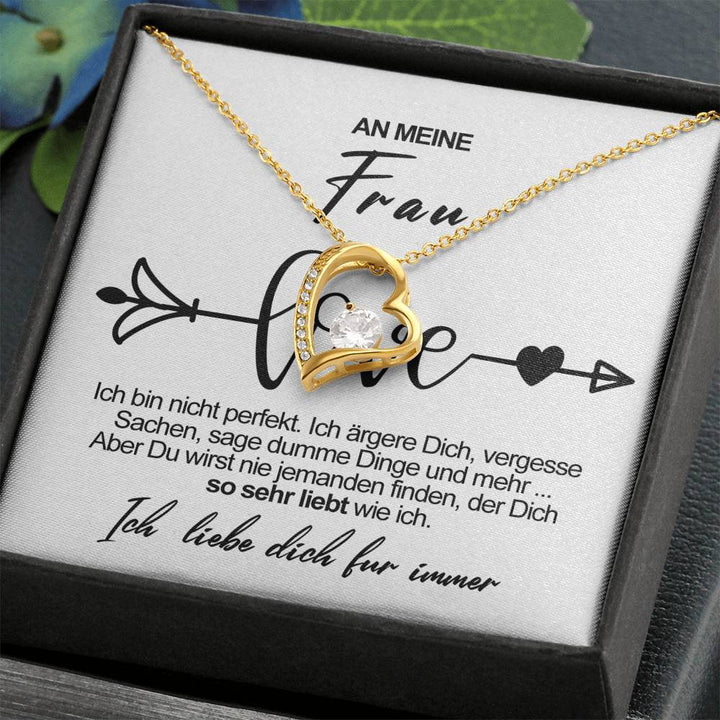 Sterling Silber Halskette - Für meine schöne Frau