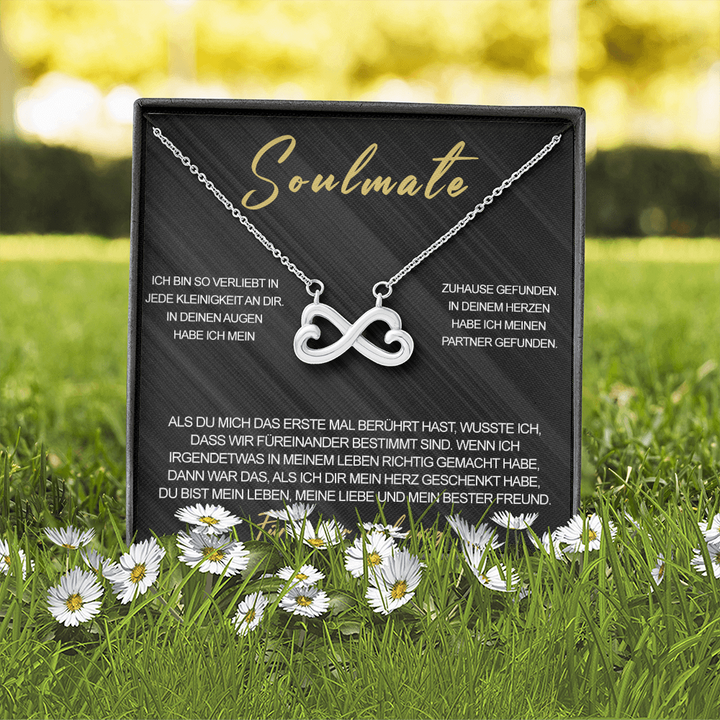 Sterling Silber Halskette - Für meinen Soulmate
