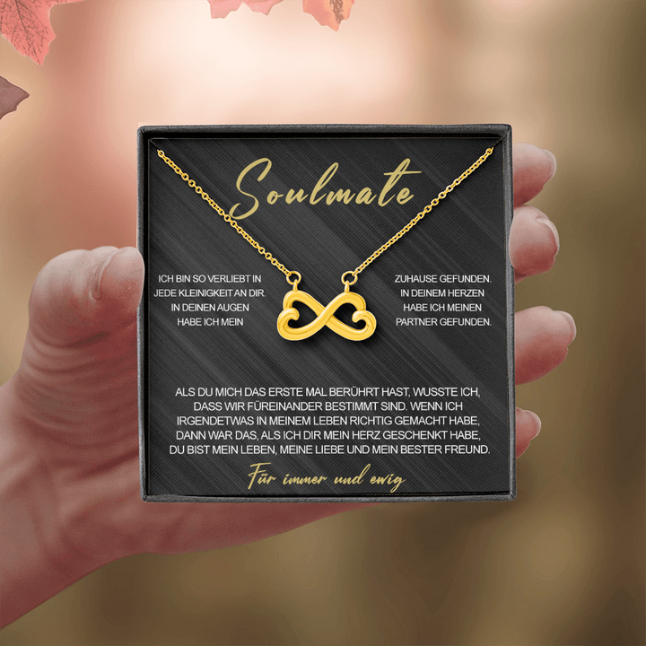 Sterling Silber Halskette - Für meinen Soulmate