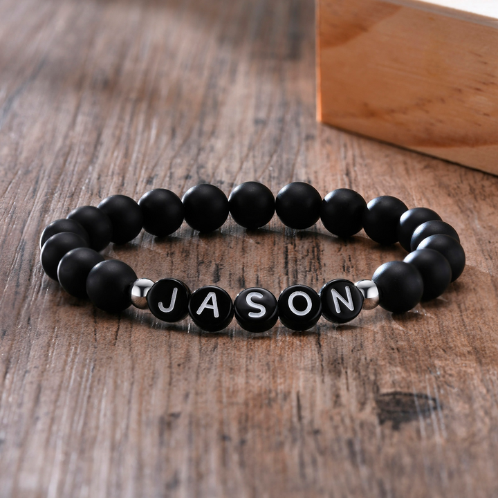 Perlenarmband mit personalisierbaren Namen