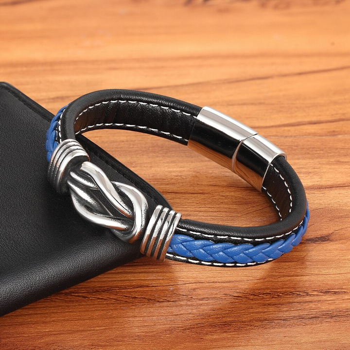 Leder Armband - Für immer verbunden mit meinem Papa