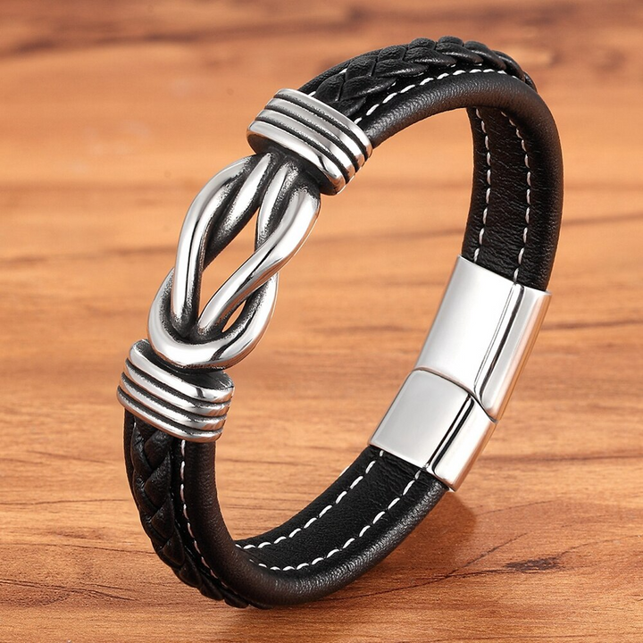 Leder Armband - Für immer verbunden mit meinem Papa
