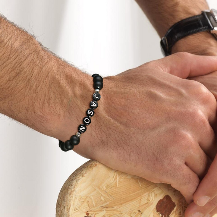 Perlenarmband mit personalisierbaren Namen