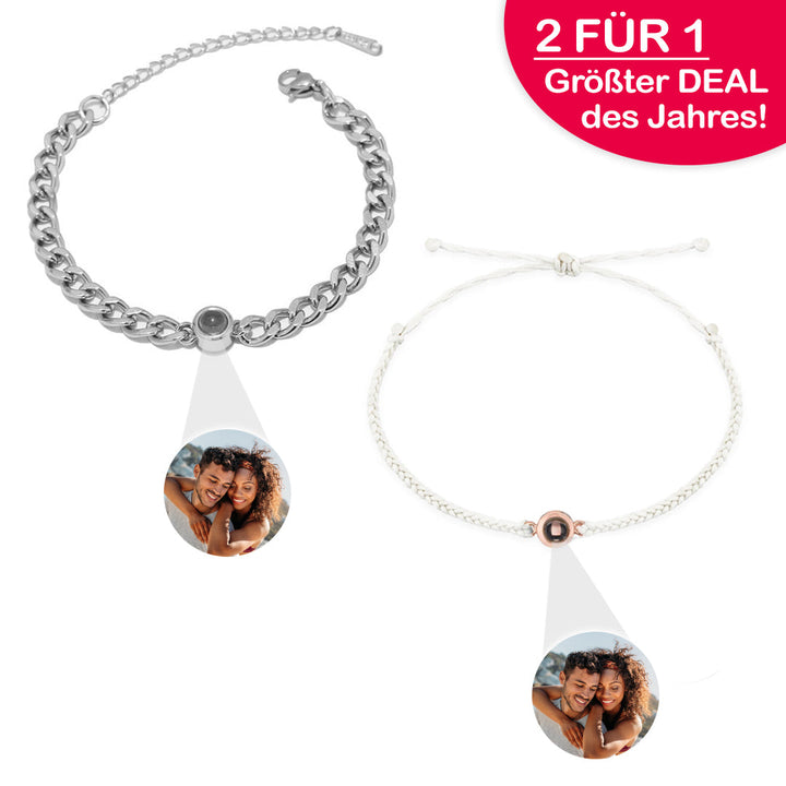Pärchen Paket - Foto Armband - ZAHL 1 NIMM 2