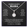 Luxus Silber Halskette mit Rosen Geschenkbox