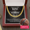 Cuban Chain an meinen Sohn - Glaube an dich + Armband GRATIS