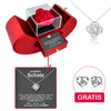 Sterling Silber Halskette mit echter Rose + Ohrringe GRATIS