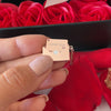 Halskette mit geheimer Nachricht - I love you - Echte Rose
