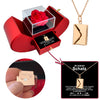 Halskette mit geheimer Nachricht - I love you - Echte Rose