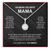 Sterling Silber Halskette - Mit echter Rose - An meine Mama