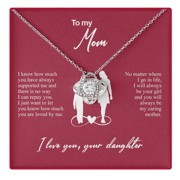 Sterling Silber Halskette mit Rosen Geschenkbox - An meine Mama
