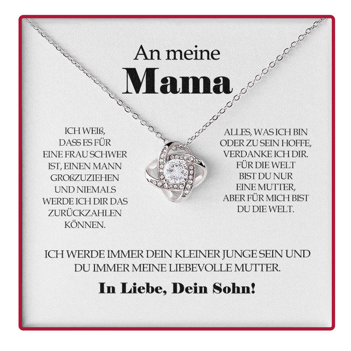 Sterling Silber Halskette - Mit echter Rose - Wundervolle Mutter