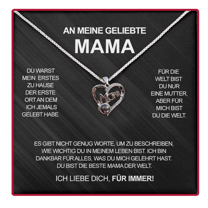 Personalisierte Foto-Halskette - Für meine geliebte Mutter