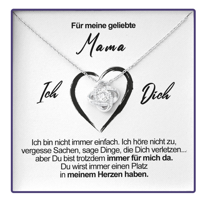 Luxus Silber Halskette mit Rosen Geschenkbox