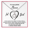 Sterling Silber Halskette - Mit echter Rose - An meine Mama