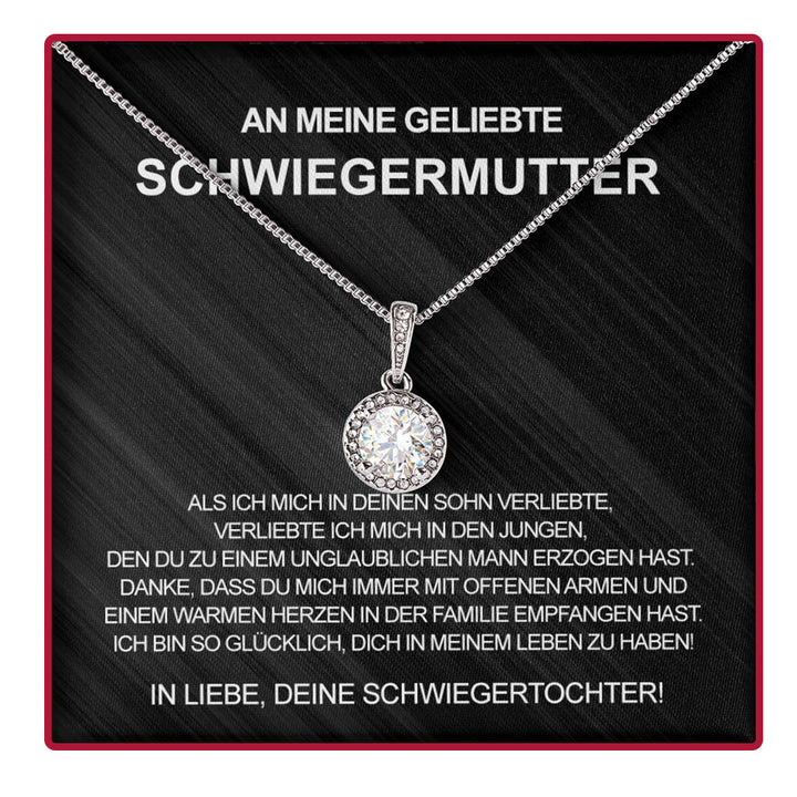Sterling Silber Halskette - Mit echter Rose - Schwiegermutter