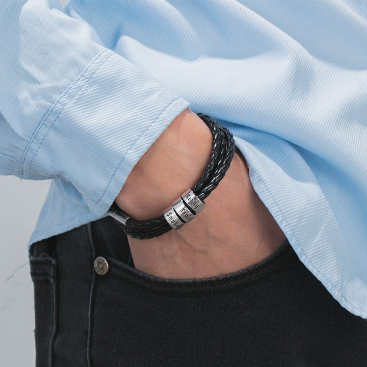 Graviertes Lederarmband - Für meinen geliebten Papa