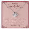 Sterling Silber Halskette - Mit echter Rose - Liebevolle Mutter