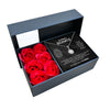Sterling Silber Halskette - Mit 6 Rosen - An meinen Schatz