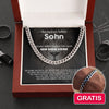 Cuban Chain an meinen Sohn - Glaube an dich + Armband GRATIS