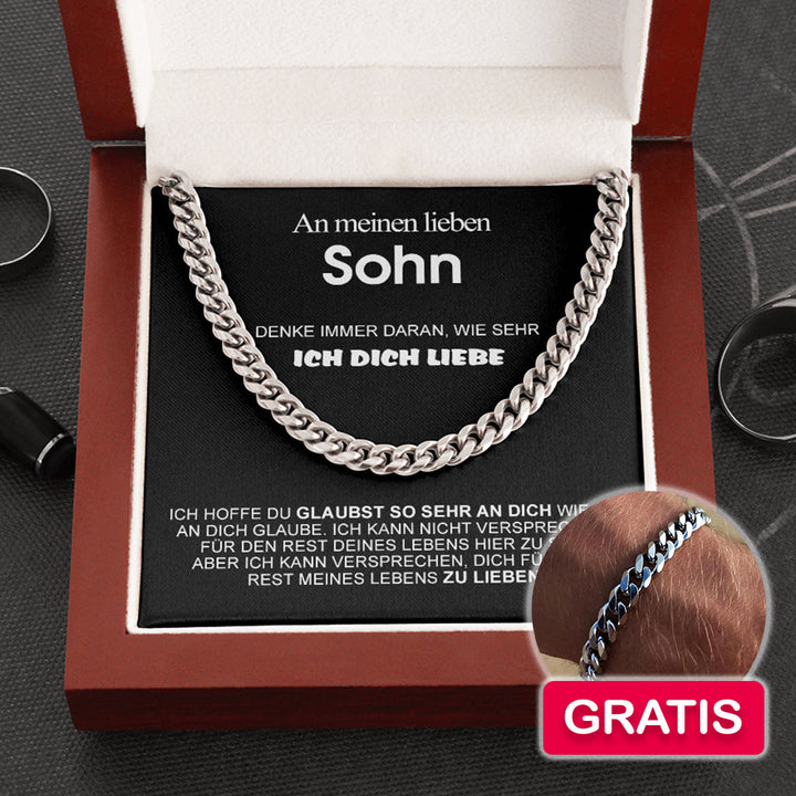 Cuban Chain an meinen Sohn + Cuban Armband GRATIS
